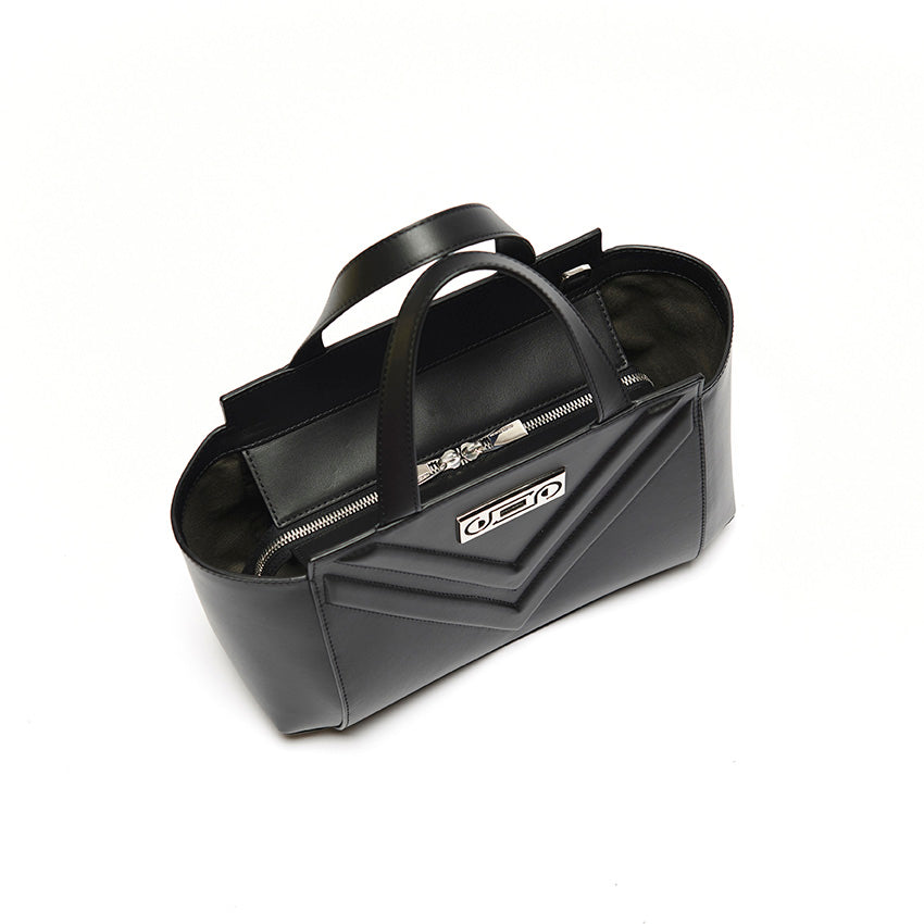Top view of The Maja Little Tote Bag showing thoughtful structure and refined craftsmanship designed for everyday functionality.